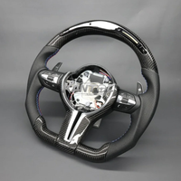 Volant complet en fibre de carbone et suède avec LED modifiées M Sport pour BMW X3 X4 X5 F10 F20 F30 F11 F44 F13 F15 F85 F23 - Amélioration
