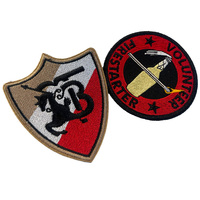 Fabrication de patchs en gros, patchs brodés personnalisés pour l'extérieur, patchs thermocollants, patch brodé argenté avec support en sergé pour vêtements