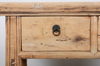 Table console chinoise 2 tiroirs en bois de récupération rustique naturel antique de haute qualité en gros