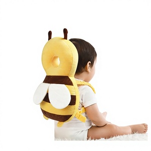 Protezione per la Testa Regolabile Anti-Caduta per Neonati, Supporto di Sicurezza Anti-Impatto per Bambini che Imparano a Camminare, Motivo a Farfalla in Poliestere - Product Image 2