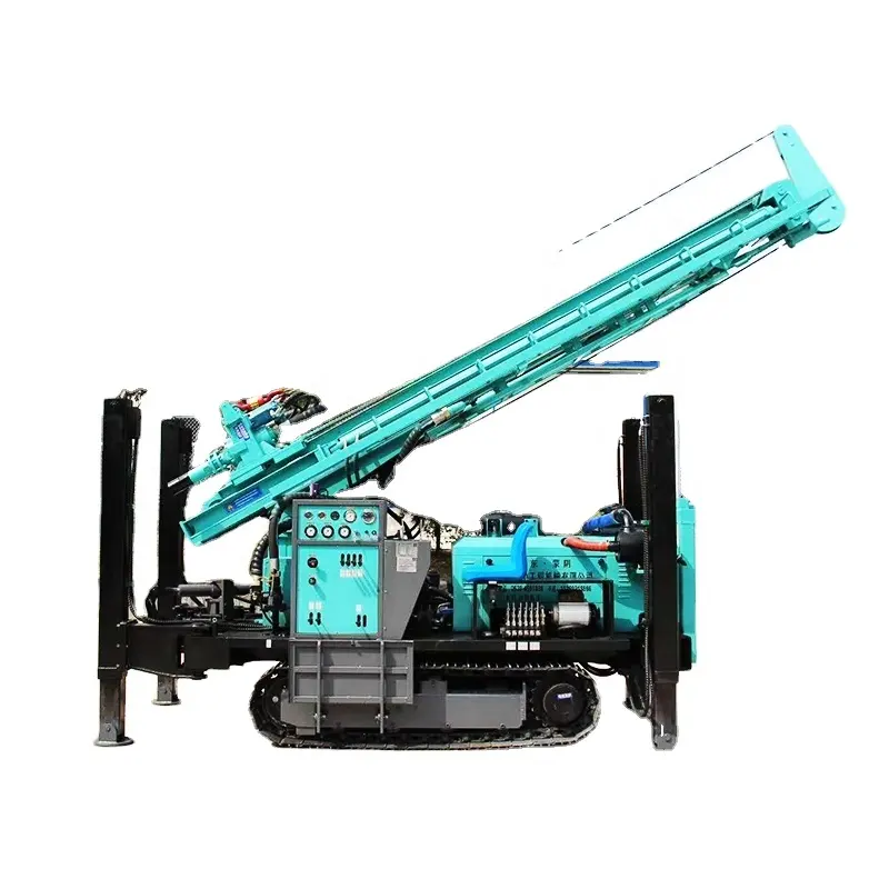 280 Meters DTH Crawler Underground Water Well Drilling Borehole Drill Machine Drilling Wells 105-350 Mm 5 (km/h) 71/142 R/min 6m