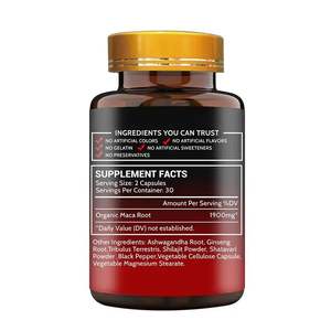 Mannelijke vergroter dikker langer groter groei zwarte maca-wortel uitbreidingscapsules mannelijke verbetering natuurlijk bevorderen de spijsvertering 60 - Product Image 6