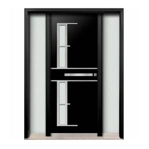 Venta al por mayor de seguridad de metal de acero inoxidable puertas de seguridad puerta principal marco de la puerta para puertas de hierro - Product Image 5