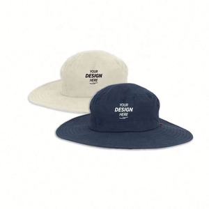 Custom Embroidered <b>Bucket</b> <b>Hats</b> with Logo Wholesale Cotton <b>Hats</b> for <b>Kids</b> and Adults for Fishing Travel and Daily Use - Product Image 1