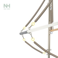 Reformer de Pilates commercial en aluminium avec demi-tourneuse pour l'entraînement du tronc en studio et à domicile