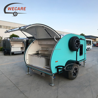 WECARE Mini caravane de voyage de haute qualité, deux couchages, avec douche et toilettes, pour couples, hors réseau