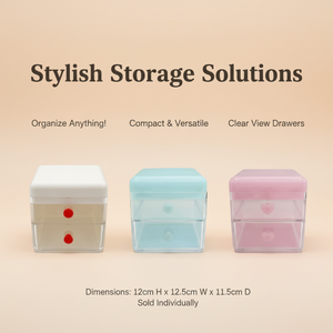ชุดลิ้นชักโต๊ะทำงาน, กล่องใส่เครื่องเขียนแบบหลายชั้น, กล่องจัดระเบียบเครื่องสำอางและเครื่องเขียนพลาสติกพร้อมที่จับสีตัดกัน - Product Image 2