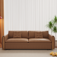 Modernes Ausziehbares Schlafsofa mit Stauraum Multifunktionales Klappbares Stoff-Schlafsofa Luxuriöse Modulare Kombination Hochdichter Schwamm