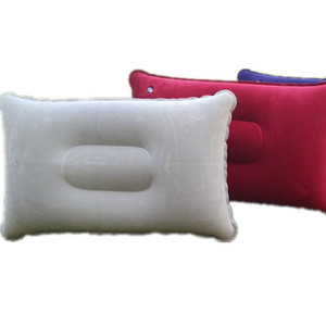 Almohada Inflable Rectangular de PVC Flocado, Suave, para Viajes y Campamento, Tamaño Pequeño 34x22cm - Product Image 5