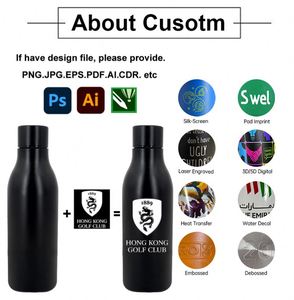 Bouteille d'eau en acier inoxydable personnalisée avec logo d'entreprise, 550 ml, bouteille d'eau isolée sous vide, sans BPA - Product Image 4
