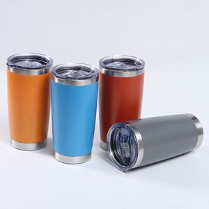 <b>Straw</b> Lid Tumbler 20Oz Stainless Steel Insulated Travel Mug <b>With</b> Cleaning Brush Replacement Lid Tumbler ASM25 - Product Image 6