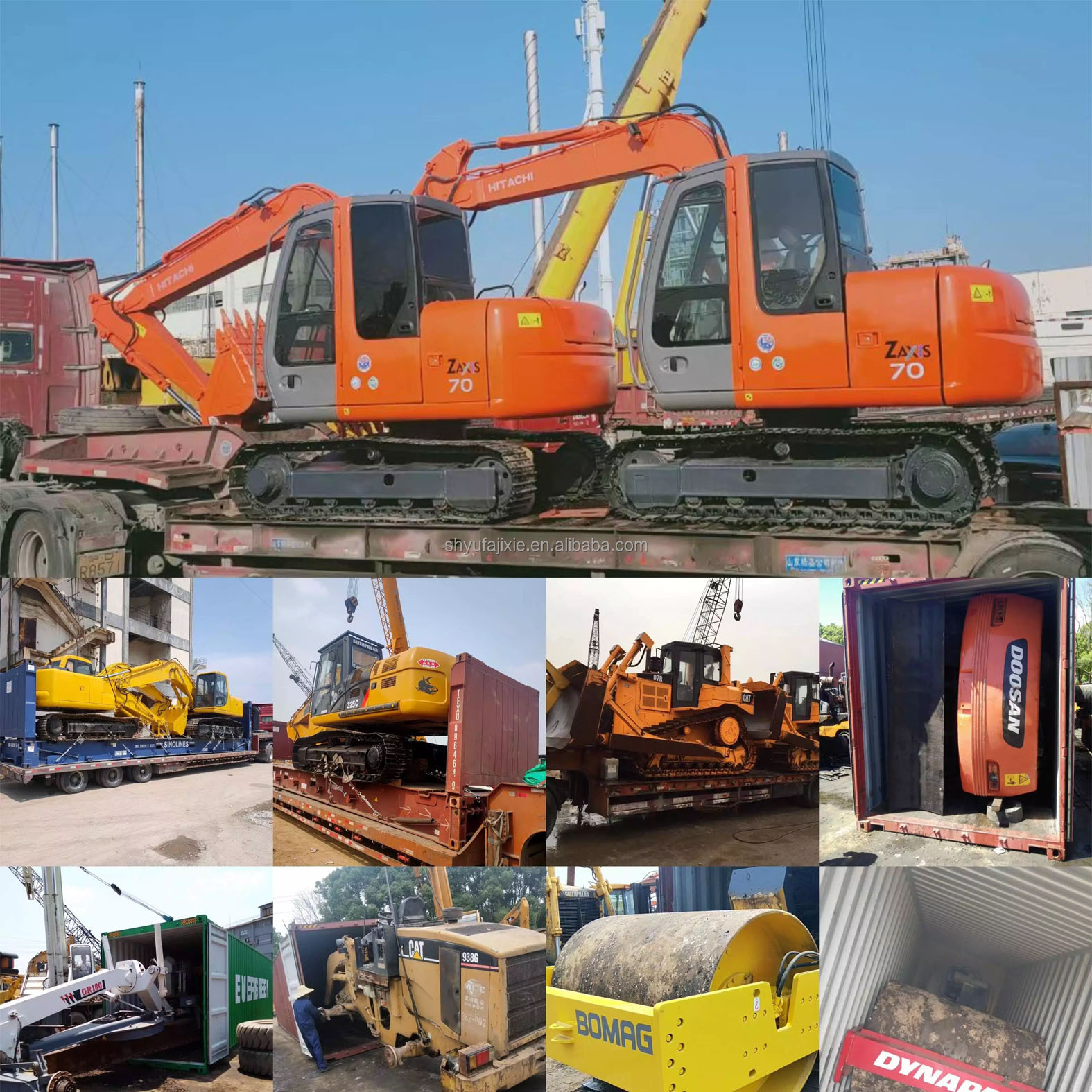 Large 35 T Japan Excavator Used Hitachi ZX350 Excavator with