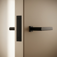 Porte intérieure de chambre CPL, moderne et minimaliste, en bois, résistante à la déformation, résistante à l'eau, insonorisation 28 dB