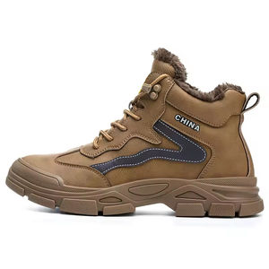 Botas de trabajo resistentes al desgaste para obras de construcción, ropa de trabajo, zapatos deportivos impermeables y antideslizantes para senderismo para hombres - Product Image 6