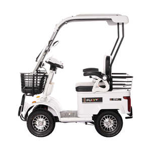 24 scooters électriques à quatre roues, deux places, nouveau scooter à quatre roues E20 avec abri, véhicule électrique - Product Image 3