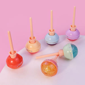 Baume à lèvres vendeur ensemble liquide Tube rose fruité baume à lèvres <span class=keywords><strong>Justgirl</strong></span> vente en gros mignon personnalisé propre Logo naturel rond enfants filles enfants - Product Image 1