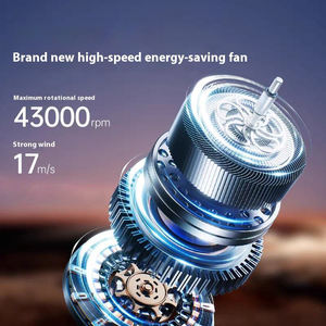 Mini ventilateur portable USB silencieux, haute puissance, affichage numérique, double batterie, longue durée de vie - Product Image 3