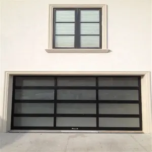 Zarif cam garaj kapı paneli türkiye tarzı güvenlik modern garaj kapısı