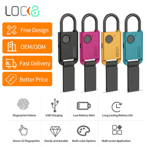 Cadenas intelligent biométrique à empreinte digitale, sans clé, portable, rechargeable USB-C, en alliage de zinc, pour casier de gym, sac à dos, valise - Product Image 4