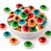 Bonbons gélifiés 3D en forme d'œil pour enfants, halal, étiquette privée personnalisée, fournisseur en gros de bonbons en vrac