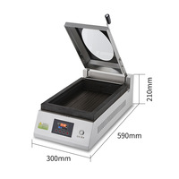 Machine à griller automatique HUAZE en acier inoxydable de qualité 304 pour raviolis et steaks, équipement de grillade électrique intelligent à surface plate