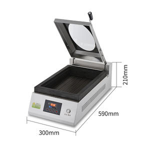Máquina Comercial Automática para Asar Dumplings y Filetes, Parrilla Eléctrica Inteligente de Superficie Plana, Equipo de Fritura de Una o Dos Cabezas - Product Image 5
