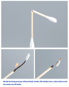 Bâtonnets de <span class=keywords><strong>coton</strong></span> double tête non tissés, tampon grand format, avec tige en plastique écologique chinoise et tige en papier, pour hôtel, 120 pièces avec sac de voyage - Product Image 4