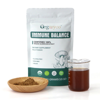 Mélange de 10 extraits de champignons biologiques en poudre (Reishi, Crinière de lion, Cordyceps) – Complément de santé riche en polysaccharides – OEM en stock