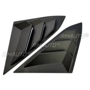 For Honda Civic 10th Gen 2016-2020 Body Kit Car Side Rear <b>Window</b> Louver Shutter <b>Cover</b> Matte Black Sport Style Car Accessories - Product Image 6