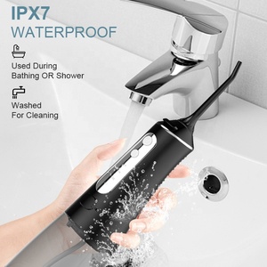 Irrigateur Oral Dentaire Eau Flosser Pick <span class=keywords><strong>pour</strong></span> Nettoyeur de <span class=keywords><strong>Dents</strong></span> Fil Machine à Laver la Bouche 6 Buses 300ml Floss <span class=keywords><strong>Jet</strong></span> - Product Image 4