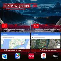 Sistema de Navegación para Auto DeYongwang 2026 con Pantalla Grande Android de 7-10 Pulgadas, Pantalla Táctil, GPS 2DIN Integrado para CarPlay y Cámara de Reversa