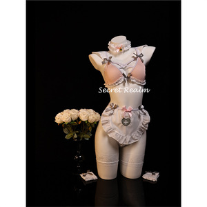 Secret Realm "Maîtresse, Veuillez Exécuter Vos Ordres" Ensemble de Lingerie Sexy de Soubrette pour Cosplay, Uniforme Pur et Désirable, Nuisette Amusante - Product Image 1