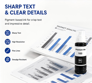 โรงงานหมึก EBEST ขวดหมึก 103 ใช้ได้กับ <span class=keywords><strong>Epson</strong></span> <span class=keywords><strong>L3110</strong></span> L3111 L3150 L3151 หมึกเติมอิงค์เจ็ทแบบพรีเมียมสำหรับเครื่องพิมพ์ - Product Image 4