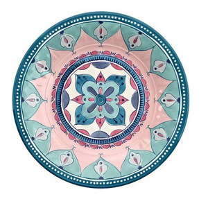 Assiettes de table en mélamine marocaines, rondes, au design personnalisé, bon marché - Product Image 6