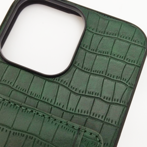Funda para <span class=keywords><strong>iPhone</strong></span> con Ranuras para Tarjetas, Diseño de Piel de Cocodrilo, Función de Soporte, Disponible para Varios Modelos - Product Image 6
