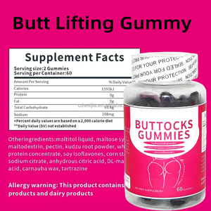 Gomitas de Grosella Negra para Levantar Glúteos, Mejoran la Resistencia, la Fuerza Física, Regulan los Niveles Hormonales, Aptas para Veganos, en Botella - Product Image 4