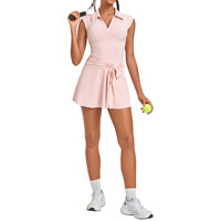 Jupe de sport personnalisée pour femme, style polo, avec short amovible, anti-déchirure, séchage rapide, avec poche, pour le tennis, le golf et le fitness