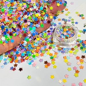 Lentejuelas Holográficas de Copo de Nieve de 6 mm, Decoración Navideña Brillante para Manualidades, Suministros para Arte de Uñas - Product Image 3
