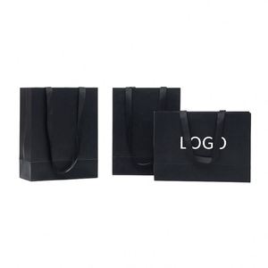 Sac en papier d'emballage de luxe personnalisé pour le commerce de détail, grand format, vente en gros, avec logo personnalisé - Product Image 1