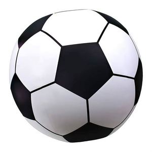 Ballon de football géant gonflable 3D amusant en PVC avec paillettes à l'intérieur pour la plage et le jardin - Product Image 3