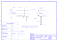 Moteur pas à pas hybride biphasé Kaifull NEMA 17 24V avec frein 2.5A 83N.cm KST-42D41-M-0004 pour axe Z, sécurité CNC, imprimante 3D, robot