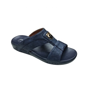 Sandales d'Été Décontractées à Bout Ouvert pour Hommes du Moyen-Orient, <span class=keywords><strong>Cuir</strong></span> Doublé, Plates et Souples, <span class=keywords><strong>Chaussons</strong></span> de Plage en PU pour Personnes d'Âge Moyen et Aînées - Product Image 2