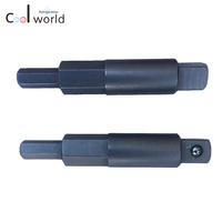 Clé à cliquet pour climatiseur, 3/8 à 1/4, outil de Service de cliquet, avec adaptateur à embout hexagonal