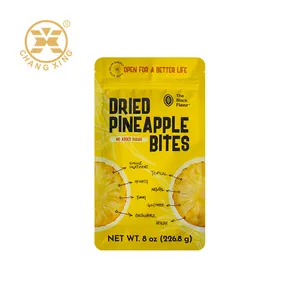 Custom Logo Printed Plastic Snack Mango Dried Dehydrated Fruit Package Pouch Dry Food Packaging Bag