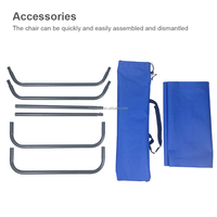 Chaise pliante de camping légère en métal, chaise longue de plage avec sac de transport pour jardin extérieur