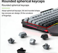 Esports Keyboard and Mouse Set Ergonomic Design Magnetic Metal Frame Color Block Keycaps for Gaming Study Desktop Notebook