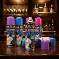 Vente en gros de décorations artificielles pour fêtes de carnaval et de Noël, spray de mousse de neige, accessoire de célébration avec différents volumes