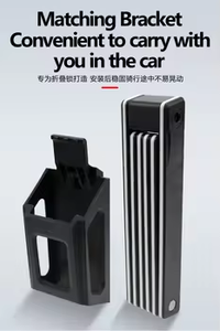 Accesorios para bicicletas, candado plegable de acero de aleación, MTB candado para <span class=keywords><strong>bicicleta</strong></span> de carretera, contraseña antirrobo, <span class=keywords><strong>bicicleta</strong></span> segura - Product Image 3