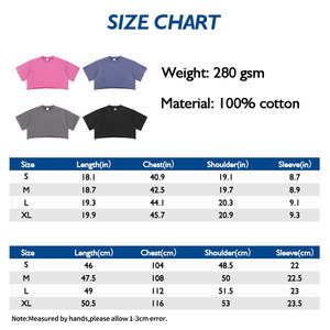 Camiseta corta desgastada de gran tamaño Camiseta de manga corta de algodón lavado 280GSM para mujer - Product Image 4