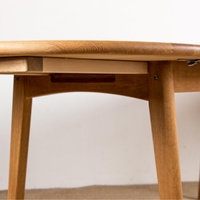 Meubles de style farmhouse, table à manger extensible en bois massif de style danois